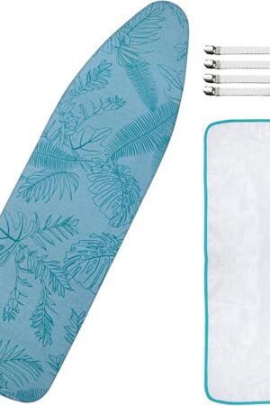 Dalykate Ironing Board Cover and Pad, 15" x 54", Thick Padding, Elastic Edge, Scorch & Stain Resistant, Includes Fasteners & Mesh Cloth