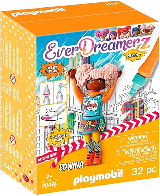 The Playmobil EverDreamerz Comic World Edwina with Sneaker Charm & 7 Surprises
