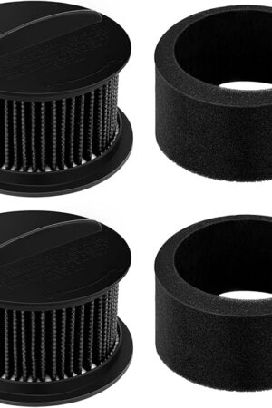 2 Pack 32R9 Replacement Filters for Bissell PowerForce PowerGroom for Cleanview Helix Turbo Inner & Outer Vacuum Cleaner Filter Set, Replace Part 203-7913, Model 1240, Not for Style 9 Filter