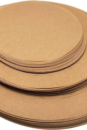 150 Sheets Round Baking Parchment Paper, 6, 8, 10 Inch Non-Stick Cake Pan Parchment Liner for Baking, Grilling and Steaming Bread