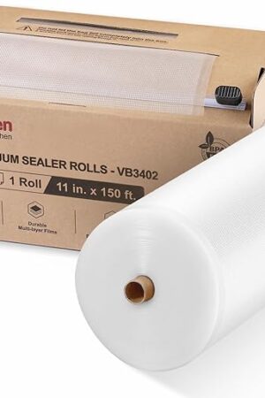 [2025 New] Bonsenkitchen 11? x 150’ Vacuum Sealer Bags Rolls with Cutter for Food Storage, Commercial Grade, BPA Free, Great for Meal Prep and Sous Vide Cooking