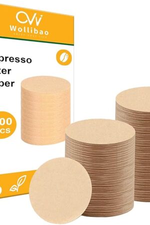 600pcs Espresso Filter Paper for Ninja Luxe Cafe Accessories Breville Espresso Machine Accessories, Portafilter Filter Disposable Puck Screen for Breville Coffee Maker, 54mm