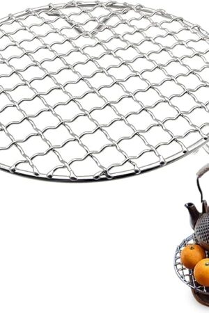 6.5-Inch Round Cooling Rack, 201 Stainless Steel Wire Rack for Baking Sheet, Versatile Cooking Rack and Steamer Rack with 24mm Legs, Ideal Cookie Drying Racks for Baking and BBQ