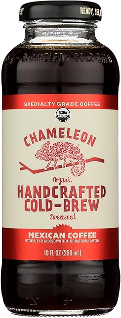 Chameleon Cold-Brew, Ready-to-Drink Mexican Coffee, 10 oz