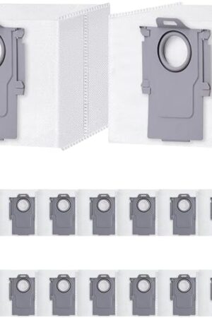 20 Pack Dust Bags for Roborock Q5+, Vacuum bags Compatible with Q5 Max+, S8+, S8 Pro Ultra, Q7 Max+/Max, Q8 Max+, S7 Pro Ultra, Q7, S7 MaxV Ultra Robot Vacuum, 3.0L Large Capacity Replacement Bags