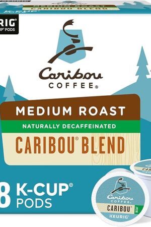 Caribou Coffee, Caribou Blend Decaf, K-Cup Portion Pack for Keurig K-Cup Brewers 24 Count (Pack of 2)
