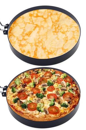 2 Packs 6" Pancake Ring for Griddle,6 Inch Non-stick Omelette Ring,Staineless Steel Psncake Mold for Griddle Egg Ring Pancake Maker with Silicone Handle