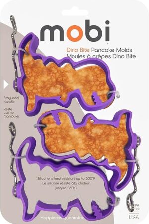 “The Original? - Mobi Pancake Silicone Mold – Put FUN Back Into Breakfast, Dino Bites