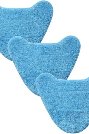 3 Pack Reusable Replacement Refills Steam Mop Pads Compatible with Hoover WH01100 WH20200, Microfiber Washable Cleaning Pads Fits for Vax S2 S2C S3 S3S, 12.6×8.7Inch