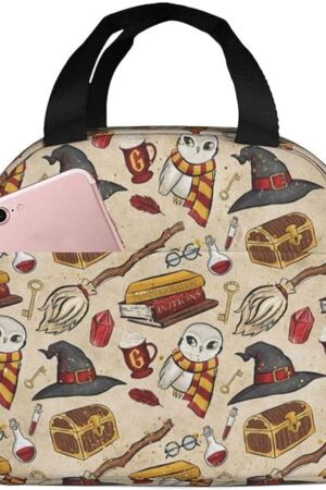 Cartoon Cute Lunch Bag Reusable Portable Lunch Box Picnic Bag Shopping Bag Movie Portable Fruit Rice Bag Snack Storage Bag