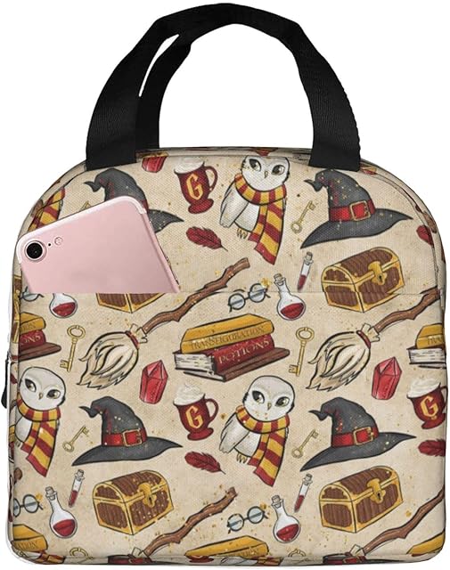 Cartoon Cute Lunch Bag Reusable Portable Lunch Box Picnic Bag Shopping Bag Movie Portable Fruit Rice Bag Snack Storage Bag