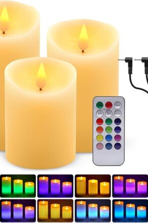 ALED LIGHT Rechargeable Candles LED Candles RGB Warm White