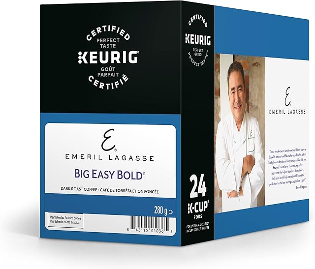 Emeril's Big Easy Bold Coffee Keurig Single-Serve K-Cup Pods, Dark Roast Coffee, 24 Count