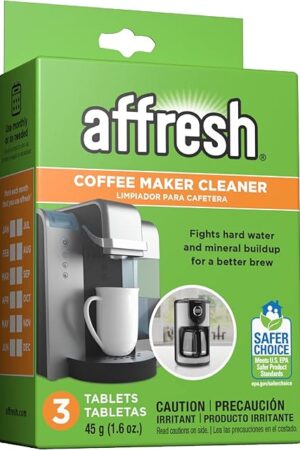 Affresh Coffee Maker Cleaner, Works with Multi-cup and Single-serve Brewers, 3 Tablets