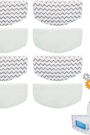 BonusLife Steam Mop Pads for Bissell PowerFresh 1940 1806 Replacement Parts, 8 Pack
