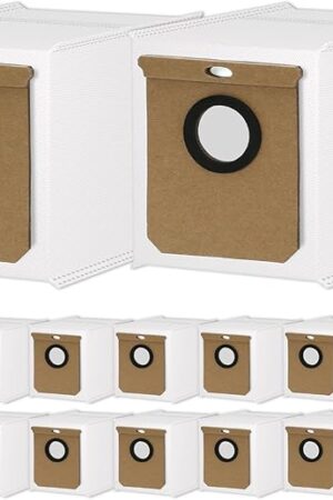 16 Pack L60 SES Replacement Vacuum Dust Bags Compatible with Eufy L60/L50 Series Robot Vacuum with Self Empty Station, 2.5L Replacement Bags for Eufy L60 Robot Vac-uum