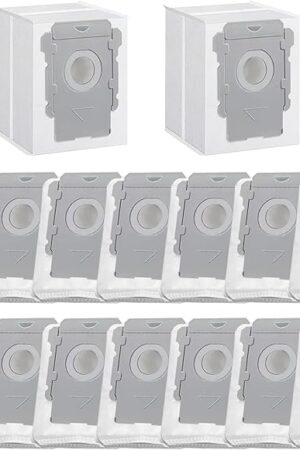 16 Pack Vacuum Bags Compatible with iRobot Roomba i3+, i4+, i5+, i6+, i7+, i8+, j5+, j6+, j7+, j8+, j9+, s9+, Replacement Dirt Disposal Bags for Roomba Clean Base Models, Leak-Proof Design