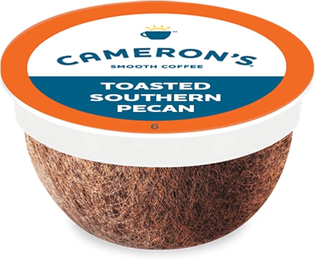 Cameron's Coffee Single Serve Pods, Flavored, Toasted Southern Pecan, 12 Count (Pack of 1)