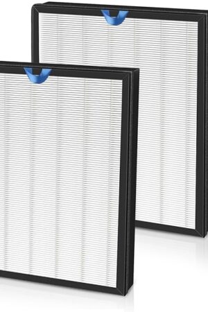 Vital 200S Replacement Filter Compatible with LEVOIT Vital 200S Vital 200S-P, H13 True HEPA and Activated Carbon 3-in-1 Filter, LRF-V201-WUS, 2 Pack, White