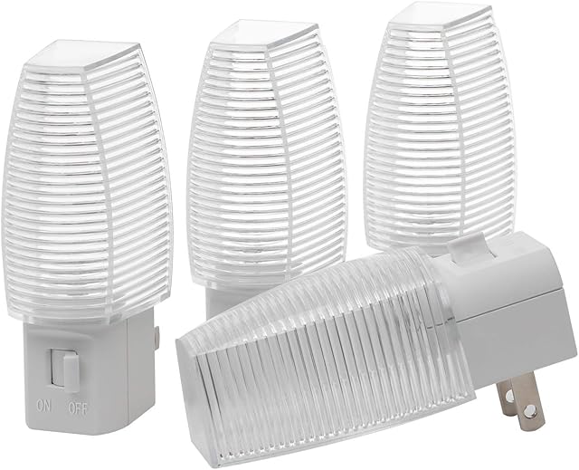 DEWENWILS Plug in Night Light LED Nightlight Warm White 4 Pack
