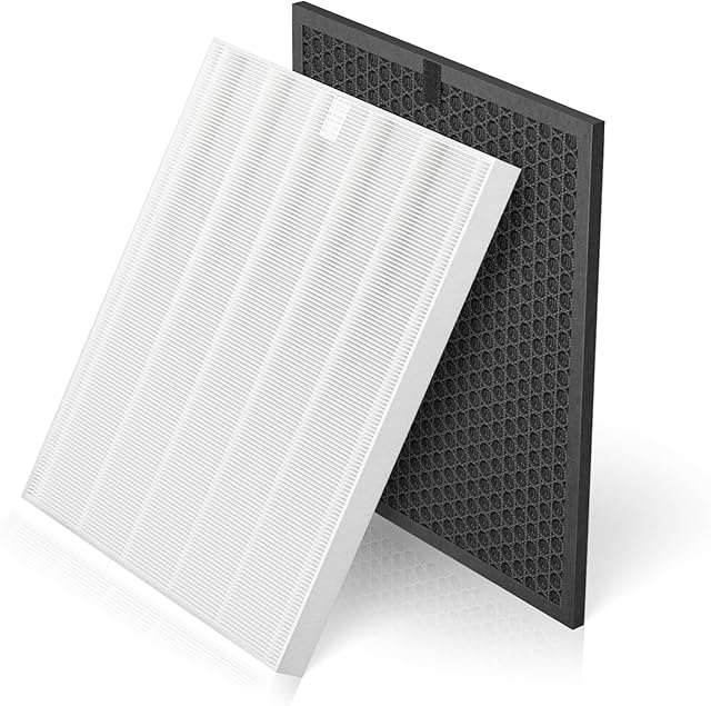 5510 5520 Replacement Filter Q Compatible with Winix 5510 5520 Air Purifiers, 5510 Replacement Filter and Activated Carbon Filter Combo for Dust Pollen Pet Smoke, Part# 1712-0123-00, 2 Pack