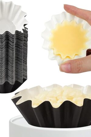 70P Wax Melt Liners, Reusable Wax Warmer Liners for Any Wax Cubes, Leakproof Wax Melt Cups for Scented Candle, Plug in Warmers, Electric Wax Melters and Wax Burner(Black)