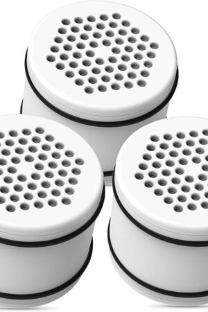 AQUA CREST WHR-140 Shower Filter Replacement Cartridge for Culligan® WHR-140, WSH-C125, ISH-100, HSH-C135, Shower Head Water Filter, with Advanced KDF Filtration Material, Pack of 3