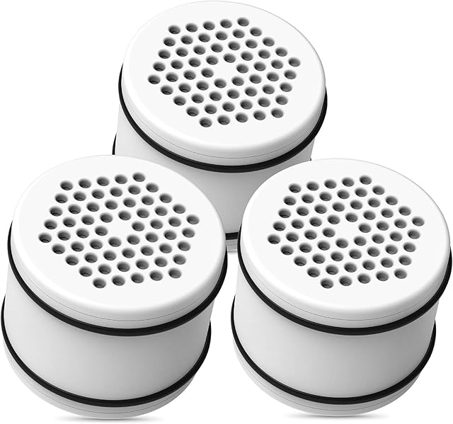 AQUA CREST WHR-140 Shower Filter Replacement Cartridge for Culligan® WHR-140, WSH-C125, ISH-100, HSH-C135, Shower Head Water Filter, with Advanced KDF Filtration Material, Pack of 3