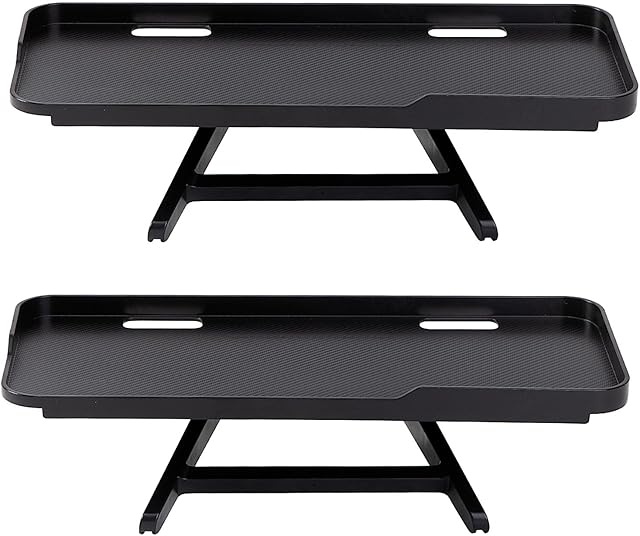 2-in-1 Adjustable TV Top Shelf & Screen Shelf Monitor Top Storage Bracket for Cellphone, Media Boxes, Game Console, Router & Home (11.8 x 4.7 Inch)