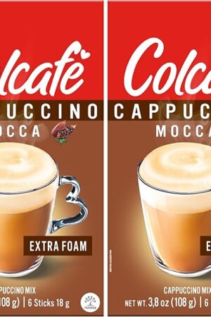 Colcafe Instant Mocca Cappuccino, 6 sticks per pack, Pack of 2