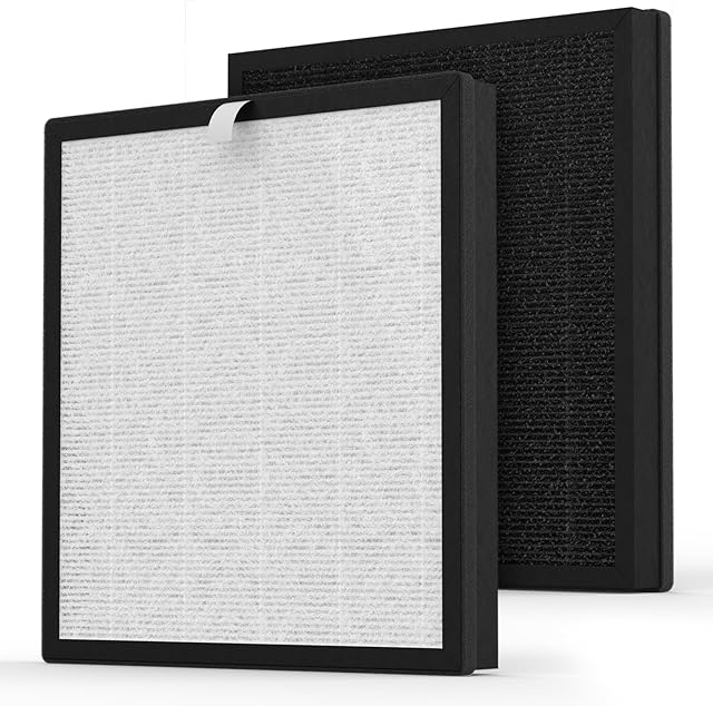 2-Pack JH-028A Replacement Filter Compatible with BlueDate JH-028A Purifier, 3-in-1 Filtration Filter