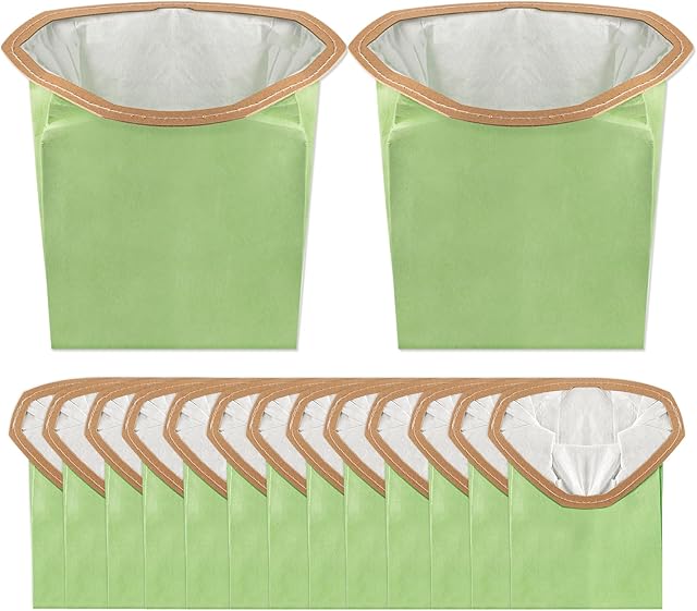 15 Pack Replacement 107314 Micro Filter Bags for ProTeam Super Coach Pro 6 GoFree Flex Pro and ProVac FS 6 Vacuum Open Triangular Collar 6 Quart