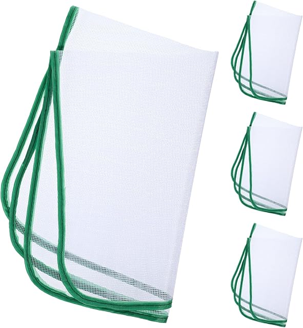 4 Pcs Protective Ironing Pressing Pad Scorch Saving Mesh Iron Protector Pressing Cloth for Ironing Insulation Pad Heat Resistant Mesh Protector for Delicate Clothes Ironings Sewing Fabric Protect Tool