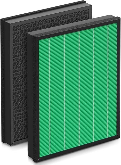 400/400S Filter Replacement Compatible with Coway AIRMEGA Max2 400 400S 400(G) 400S(G) Air Purifier, Max2 HEPA Green and Activated Carbon Filter Set, AP-2015-FP, 1 Set