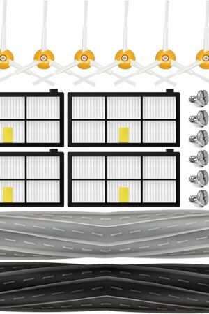 11Pack Replacement Parts for iRobot Roomba 800 900 Series 805 850 860 861 864 866 870 871 880 890 891 960 980 981 985 961 Vacuum Accessories,1 Set Roller Brushes,4Filters,6 Side Brushes