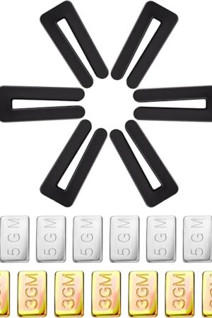 21PCS Fan Weights Balance Kit, Ceiling Fan Weight Balance Kit, Fan Blade Balancing Kit Include 3 Pcs 3 Balance Tabs,1 Balance Clip,3 Pcs 2 Balance Blocks,1 Clip Ceiling Fan Weight Balancing