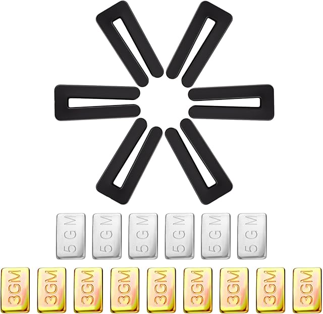 21PCS Fan Weights Balance Kit, Ceiling Fan Weight Balance Kit, Fan Blade Balancing Kit Include 3 Pcs 3 Balance Tabs,1 Balance Clip,3 Pcs 2 Balance Blocks,1 Clip Ceiling Fan Weight Balancing