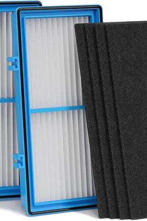 Aer1 Filter Replacement for Holmes Air Purifiers, 2 True HEPA Filters + 4 Carbon Booster Filters, HAPF30AT
