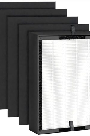 45i Replacement Filter, Compatible with Alen BreatheSmart Flex BH400 and 45i Air Filter, B4-Fresh Part # B4-Pure / FL40 (1 filter + 4 Carbon Pre-filter)