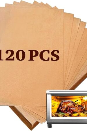 Air Fryer Liners Disposable Parchment Liners Compatible with Nuwave Bravo xl Air Fryer Toaster Smart Oven, Baking Sheet Liners Air Fryer Accessories for Nuwave 12-in-1 30qt Oven