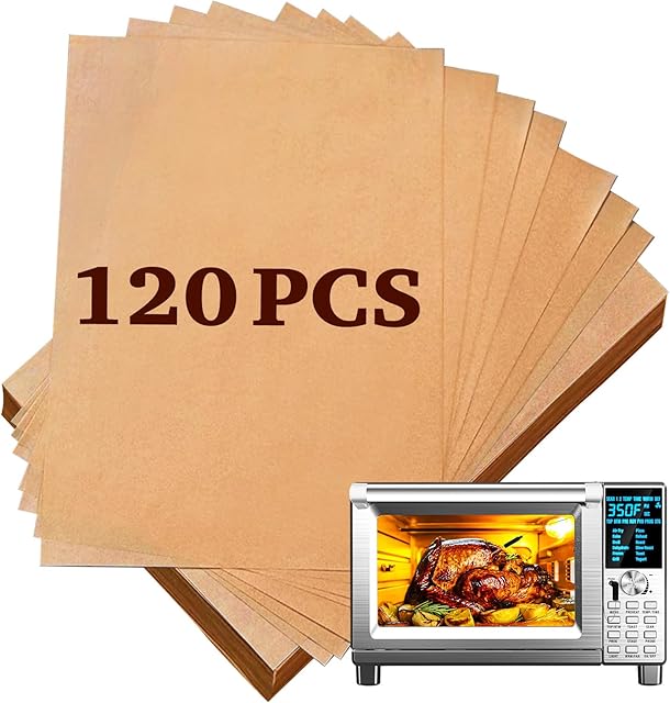 Air Fryer Liners Disposable Parchment Liners Compatible with Nuwave Bravo xl Air Fryer Toaster Smart Oven, Baking Sheet Liners Air Fryer Accessories for Nuwave 12-in-1 30qt Oven