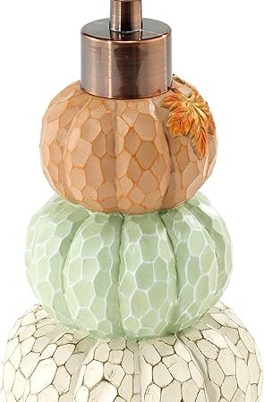 Avanti Linens - Soap Dispenser/Lotion Pump, Fall Inspired Bathroom Accessories (Grateful Patch Collection)