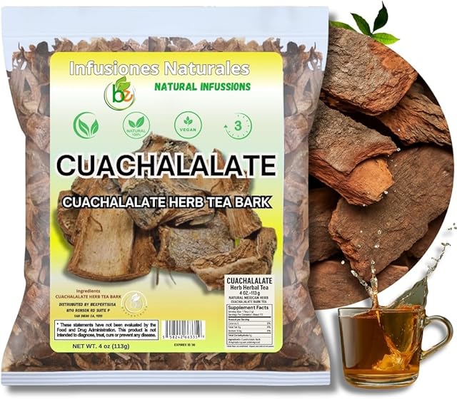 B-Experts Cuachalalate Tea 4 oz/113g, Mexican Wildcrafted Herbal Tea | Juliana Adstringens | NON GMO | 100% All Natural | Authentic Mexican