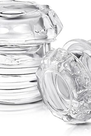 2 Pcs Coffee Percolator Glass Top Replacement Transparent Glass Filter Knob Top for Coffee Pot Knob