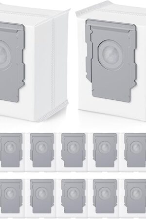 16 Pack Vacuum Bags for irobot Roomba i7, i7+, i8, i8+, i3, i3+, i4, i4+, i5, i5+ i6, i6+, j5, j5+, j6, j6+, j7, j7+, j8, j8+, j9, j9+, s9, s9+, Replacement for i & s & j Series Dirt Disposal