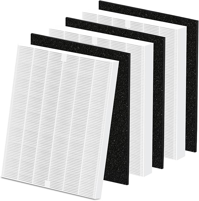 AP-1512HH 200M Filter Set Compatible with Coway Airmega AP-1512HH and Airmega 200M air Puri-fier, 3 and 3 Carbon Filters, AP-1512HH-FP, AP-1518R, AP-1519P, Part 3304899