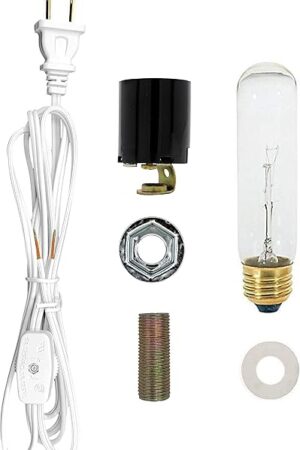Creative Hobbies® ML1-B6 Large Christmas Tree Wiring Kit, 40 watt Bulb, Standard (Edison) Base, Great for Lighting Large Size Objects