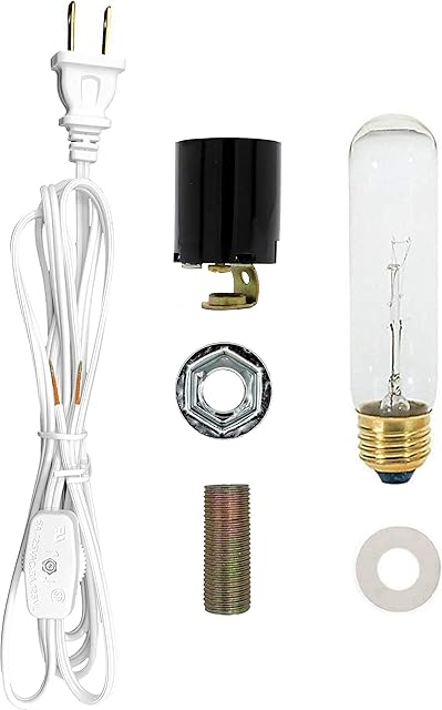 Creative Hobbies® ML1-B6 Large Christmas Tree Wiring Kit, 40 watt Bulb, Standard (Edison) Base, Great for Lighting Large Size Objects