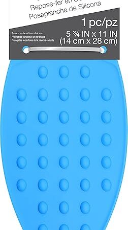 Dritz Clothing Care 82444 Silicone Iron Rest , Blue, 5-3/4" x 11" (14.6 cm x 27.9 cm)