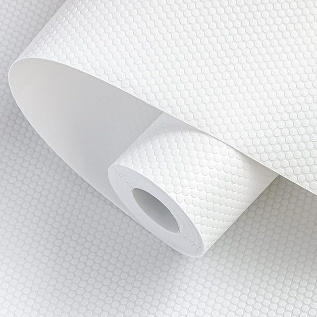 Shelf Liners 24 inch x 20 ft Shelf Liners for Kitchen cabinets nonstick Shelf Lining Drawer Mats EVA Protector for Cupboard (White,24 inch x 20 ft)